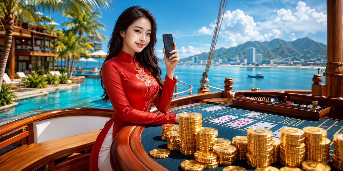 Người chơi baccarat mặc áo dài tại Nha Trang