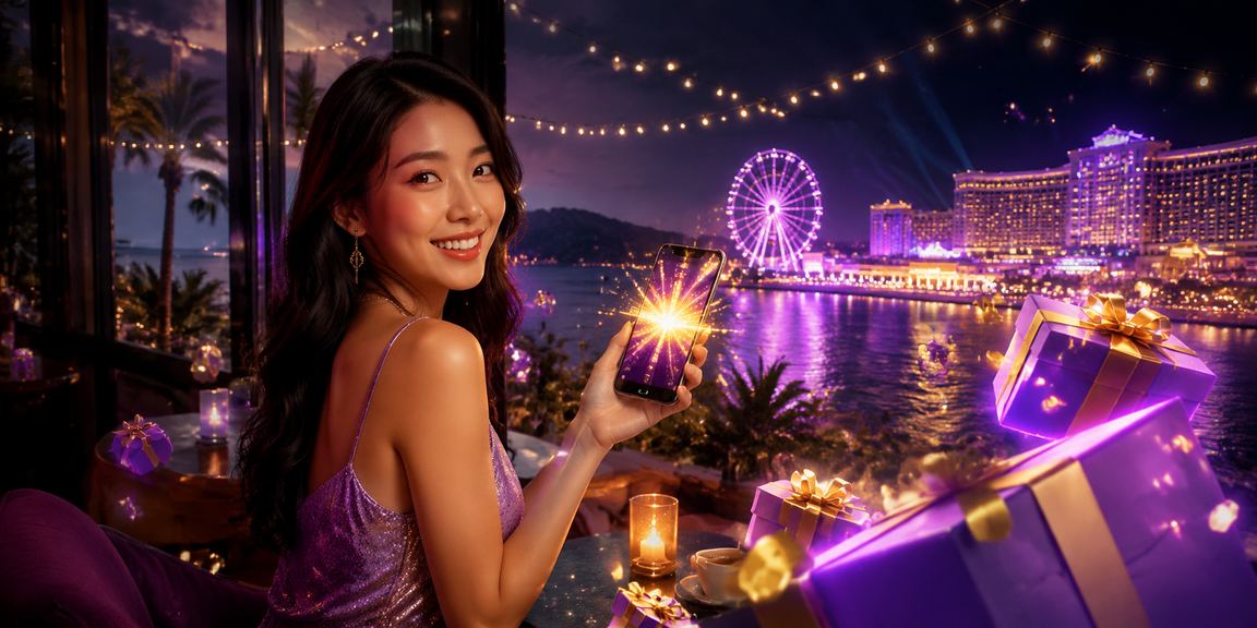 Người dùng tra cứu khuyến mãi casino trên điện thoại tại Phú Quốc bên ly cà phê